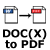 Word DOC/DOCX to PDF Converter App