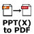 Powerpoint PPT/PPTX to PDF Converter App